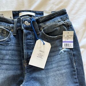 Eunina High Rise Denim Jeans - Classic Blue